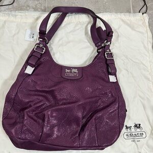 Coach Madison Maggie Bag, plum purple